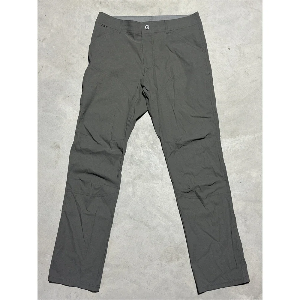 Kuhl Pants Men's SZ 34x34 Grey Stretch Hiking Outdoor Travel Performance Light